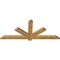 Ekena Millwork Kennewick Rough Sawn Timber Gable Bracket, Western Red Cedar, 60"W x 25"H x 2"D x 4"F, 10/12 Pitch GBW060X25X0204KEN00RWR - alternate 5